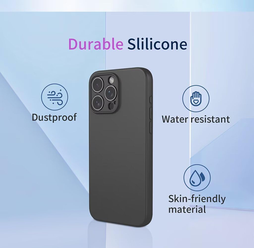 SEAHAI Case for Sony Xperia 1 VII, Ultra Thin Silky-Soft Touch Soft Liquid Silicone Phone Cover with Shockproof Airbag Design, Premium TPU Bumper Fashion Case - Black - Dark Green image number 2