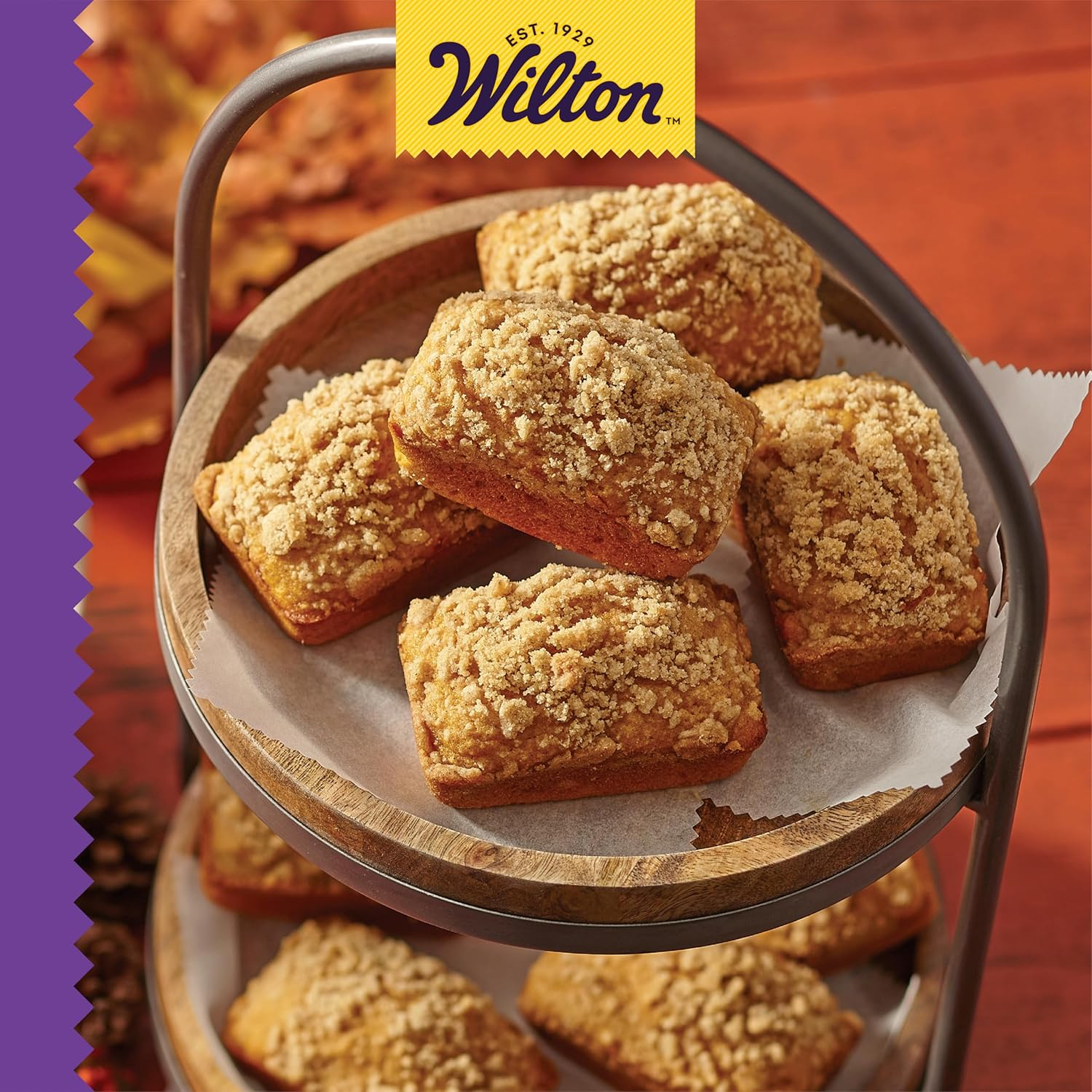 Wilton Gold Premium Non-Stick Warp-Resistant Bakeware, Made without Pfas, Mini Loaf Pan, 8-Cavity, 15 X 10 X 1.5 In, Packaging May Vary image number 4