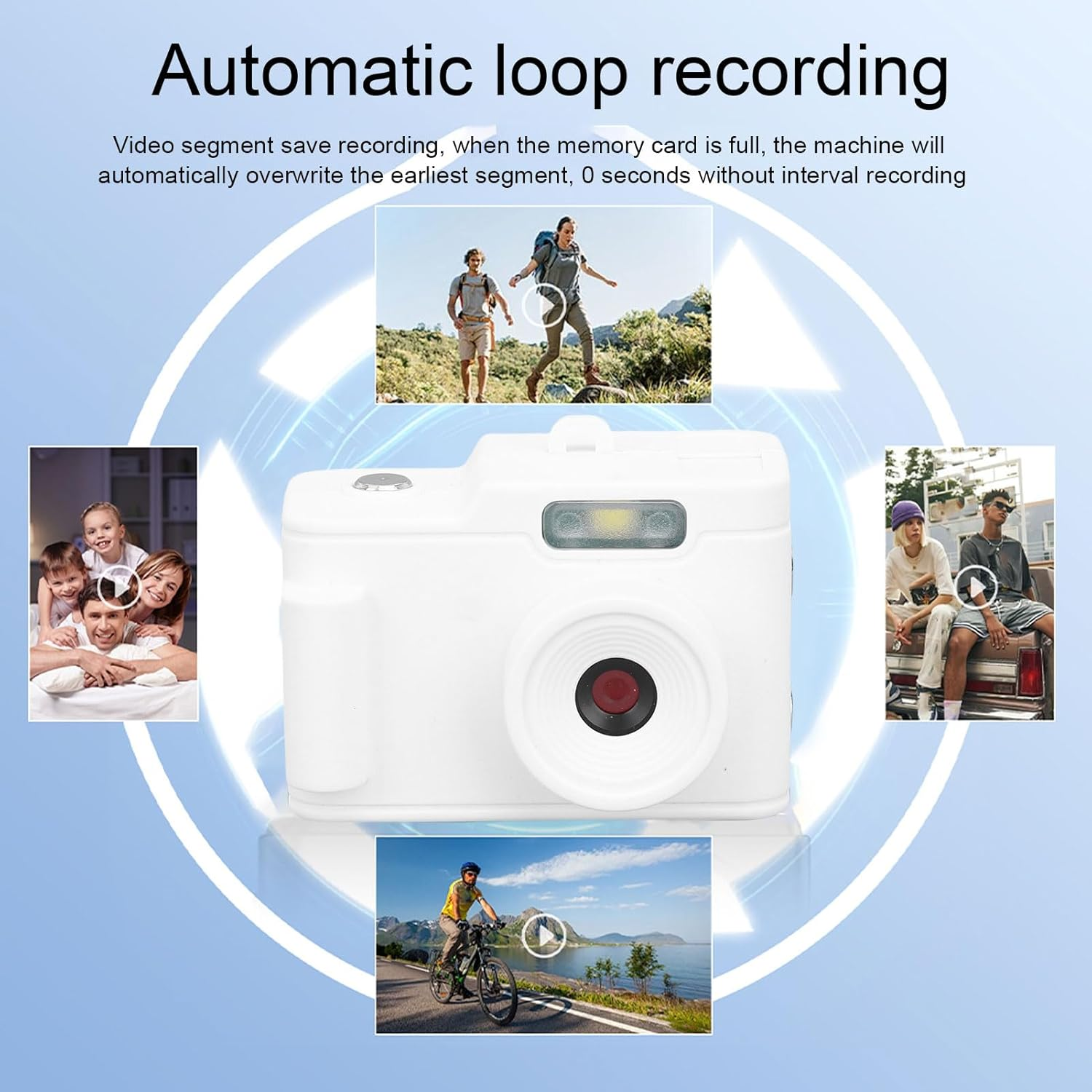 Camera Keychain, 1MP 720P HD Retro Mini Keychain Camera with 4X Digital Zoom, Type C, Compact Portable Video Recorder for Photo Video Travel Study Recording, Long Battery Life image number 5