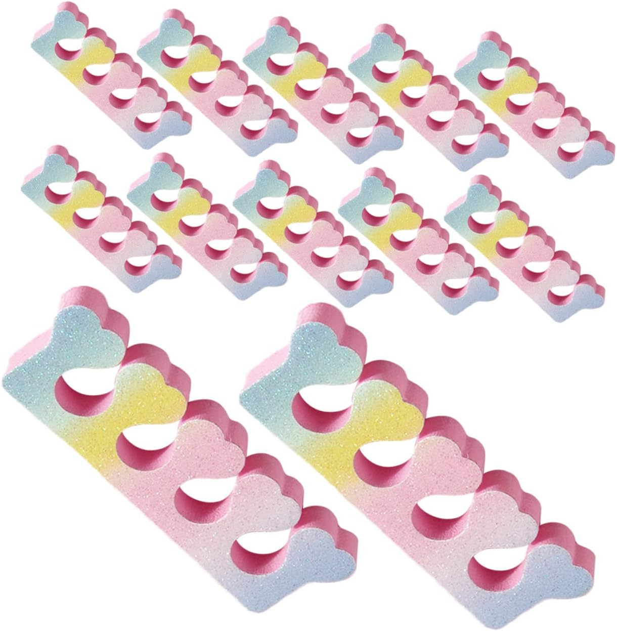 COMPUKAS 30Pcs Heart Shaped Nail Art Toe Separators Toe Spacers for Women Comfortable Manicure Tools for Home Salon Use Promote Lightweight Design image number 1