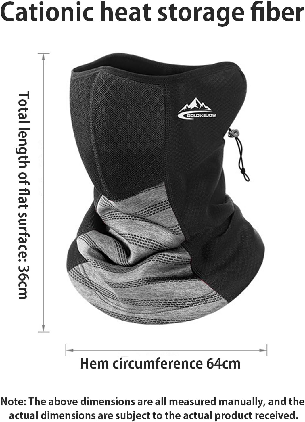 ZVCXOE Neck Warmer Cold Protection Winter Multifunctional Hat Thick Fleece Lining Breathable Neck Guard Windproof Dustproof Mountain Climbing Cycling Outdoor Skiing Unisex image number 4