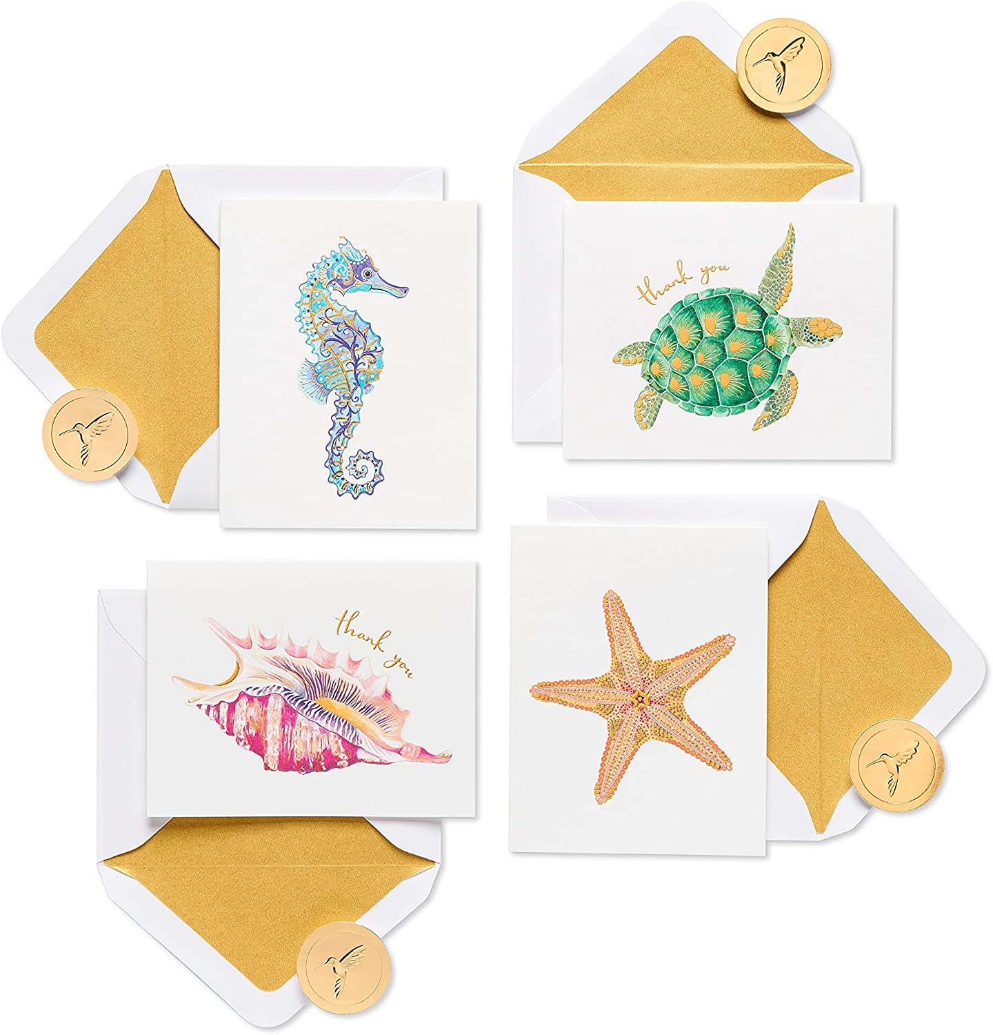 Papyrus Blank Cards with Keepsake Box, Garden Critters (20-Count) - Fruit image number 4