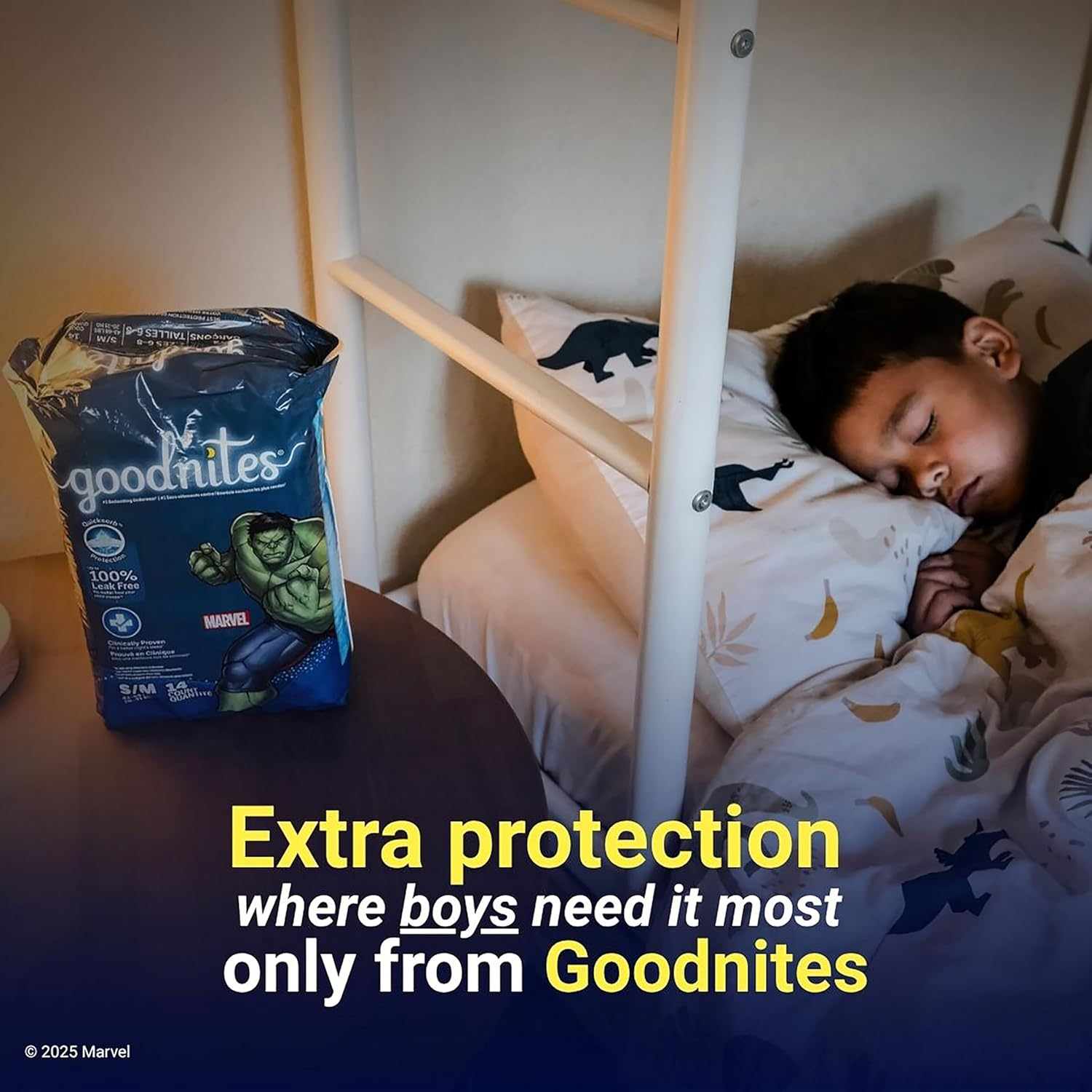 Goodnites Bedtime Bedwetting Underwear for Boys, XS, 44 Ct. (Packaging May Vary) image number 1