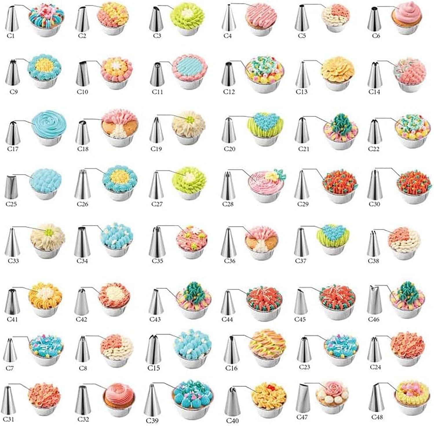 536PCS Cake Decorating Kit Baking Supplies with 3 Springform Pans Set, 60 Piping Tips, Cake Rotating Turntable, Spatulas, Fondant Tools and More, Cake Baking Supplies Set for Beginners and Cake Lovers image number 3