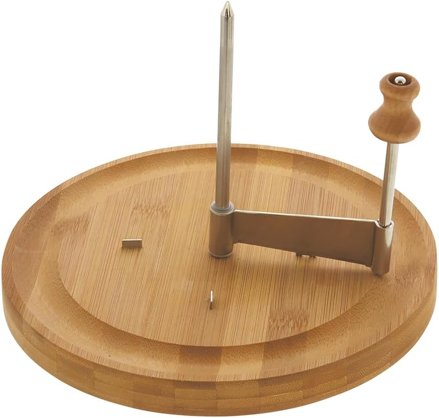 Kesper Cheese Slicer, Material: FSC Certified Bamboo, Dimensions: Diameter 22 Cm, Total Height: 16 Cm, Colour: Natural, 58620 image number 3