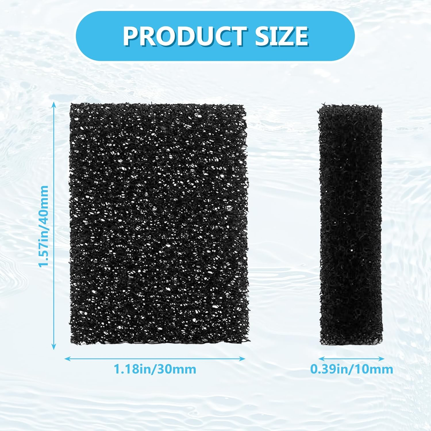 20Pcs Replacement Foam Filters for Pet Water Fountain | Compatible with PETKIT Eversweet 3 Pro, Solo 2 & Solo SE Cat Fountains | Keep Drinking Water Clean & Fresh image number 1