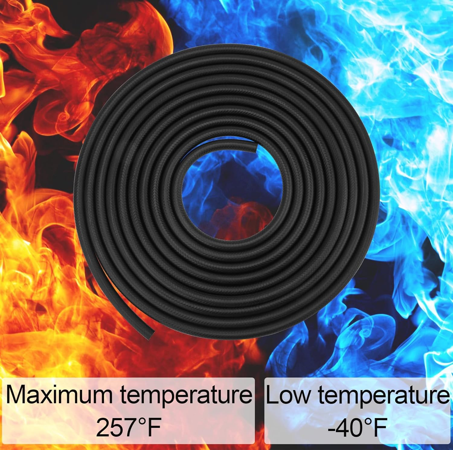 5/16" ID Fuel Line Hose SAE 30R7, 150 Psi 10' Length Fuel Hose image number 1