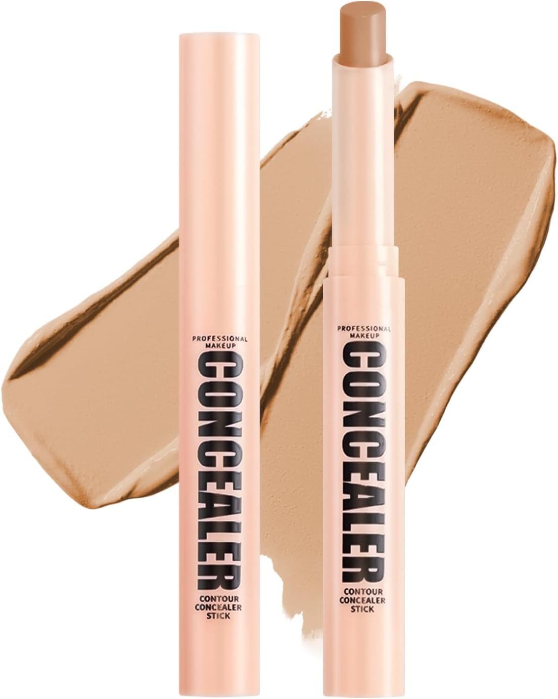 Boobeen Waterproof Concealer Stick, Soft Matte Cream Contour Concealer, for Blemishes, Dark Circles, Correction of Skin Color, Create a Natural and Flawless Makeup Look