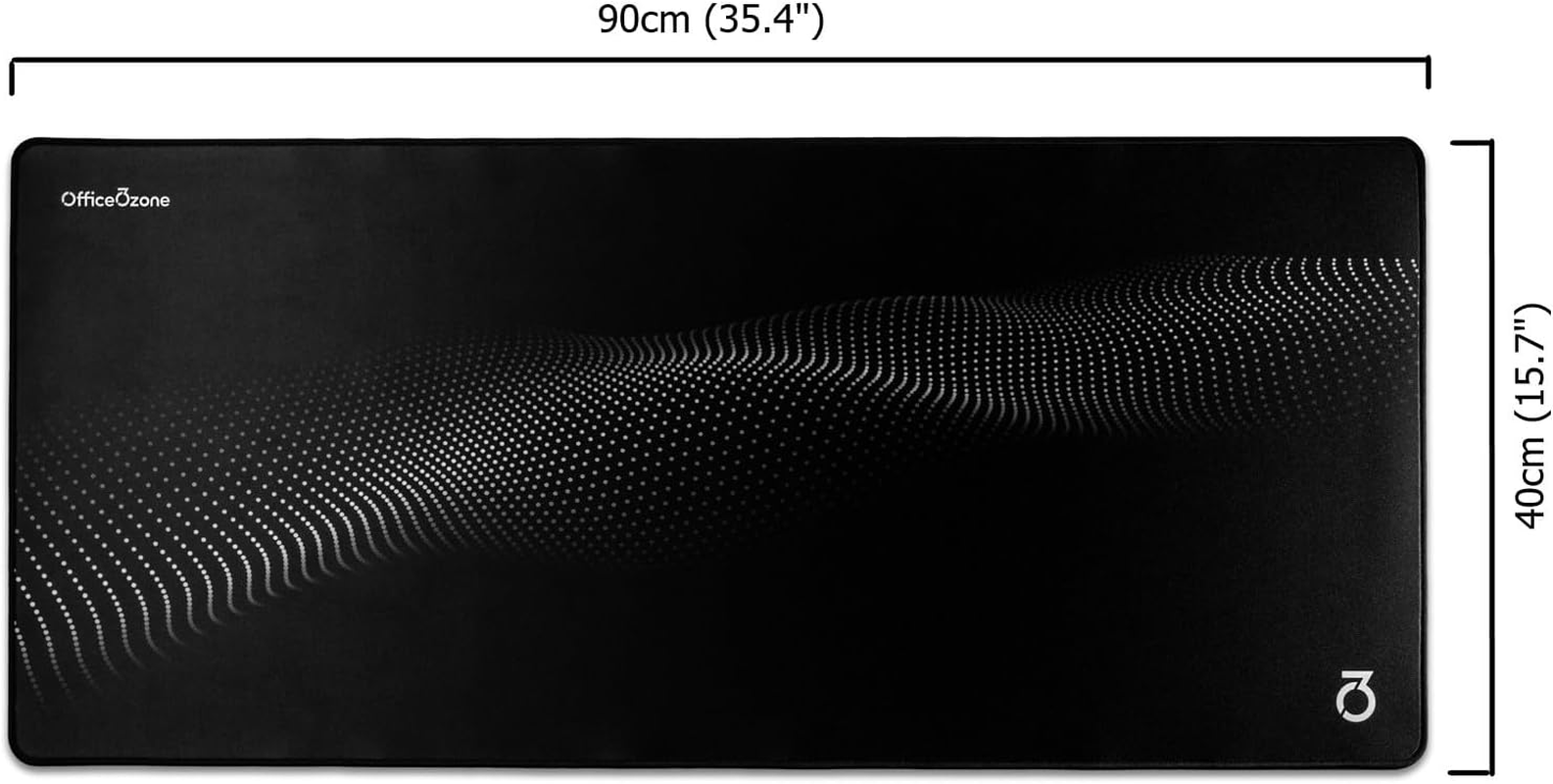 Officeozone Large Desk Mat &ndash; 90X40Cm Ultra-Smooth Microfibre Mouse Pad, Non-Slip Rubber Base &ndash; Perfect for Gaming, Office, and Home Use image number 2