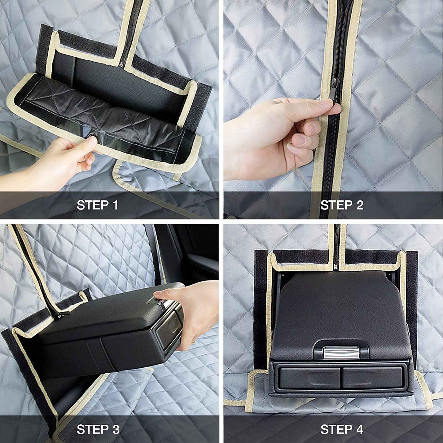 Ibuddy Bench Dog Car Seat Cover for Car/Suv/Small Truck, Waterproof Back Seat Cover Protector for Kids without Smell, Heavy Duty and Nonslip Pet Car Seat Cover for Dogs, Machine Washable image number 2