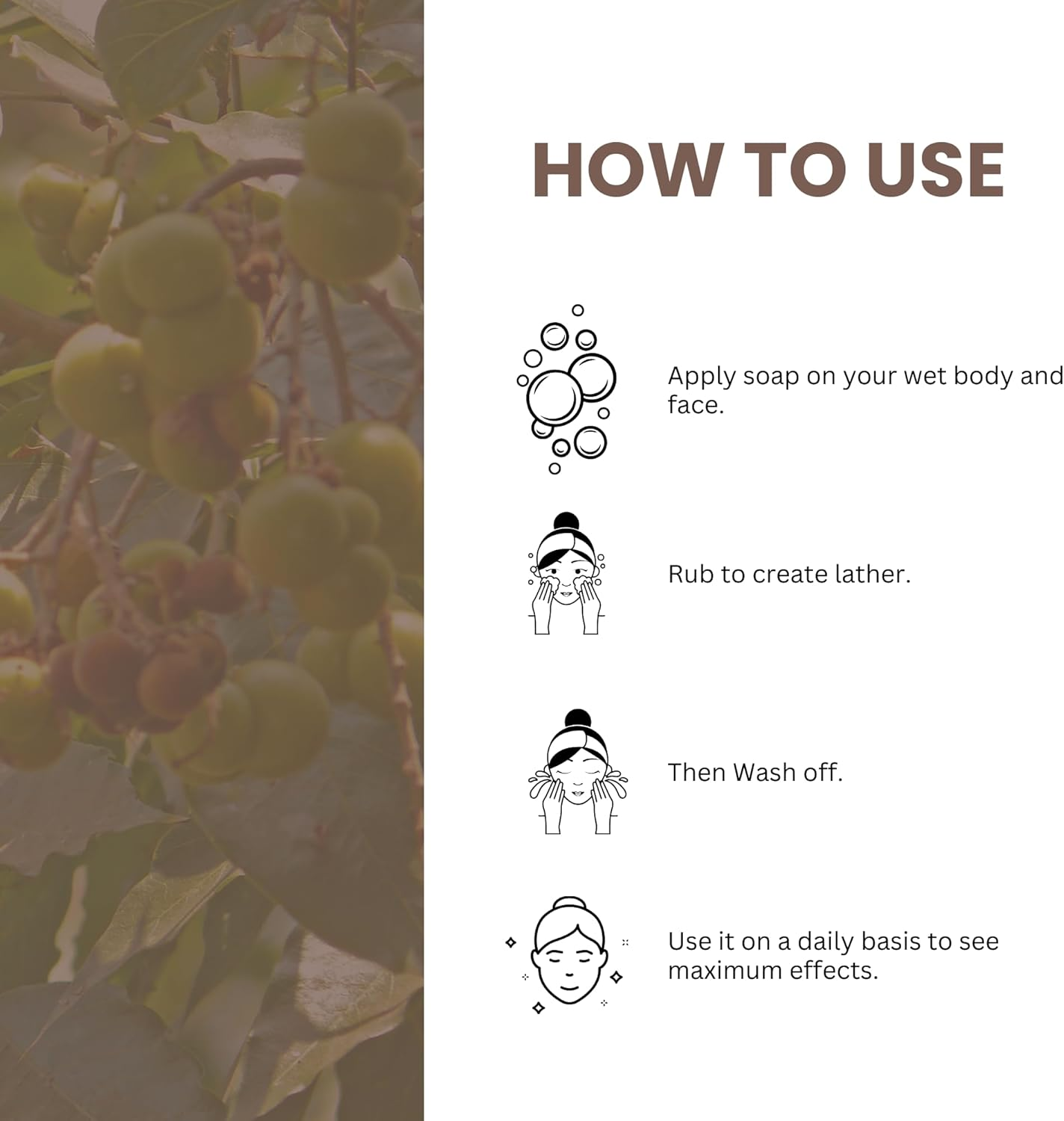 Neev Amla Ritha Shikakai Hair Wash Soap 100 Gms Ayurvedic Wonder Herbs for Hair Set of 3 Combo 100Gm Each image number 5