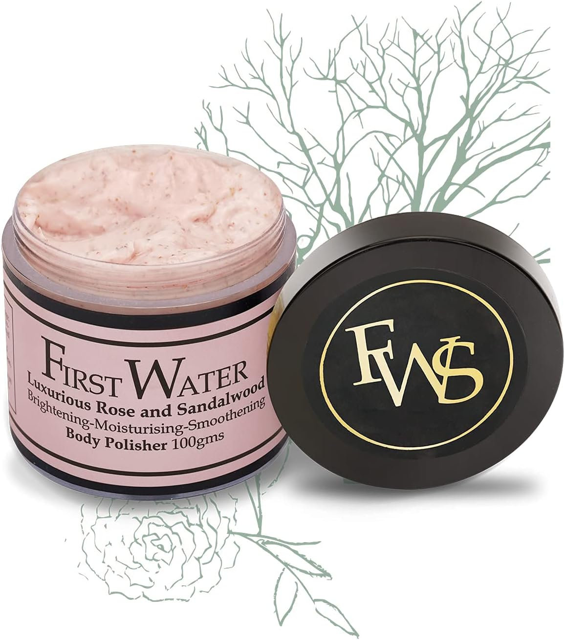 First Water Luxurious Rose and Sandalwood Body Polisher image number 3
