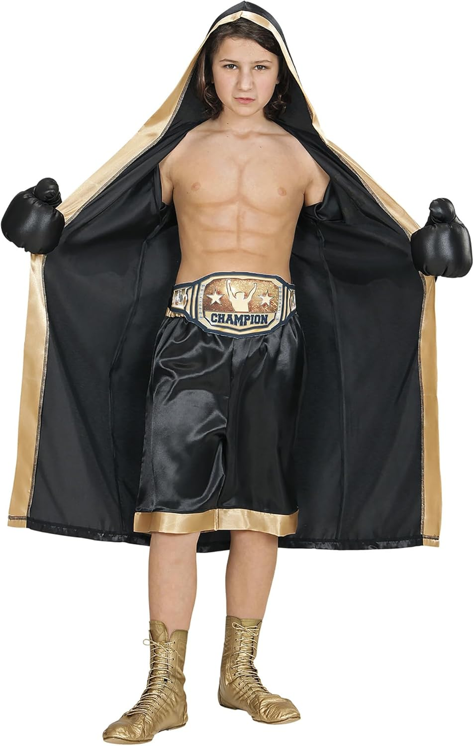 Widmann 11011294 Children'S Boxer World Champion Costume, Multicoloured, 140 (EU) image number 3