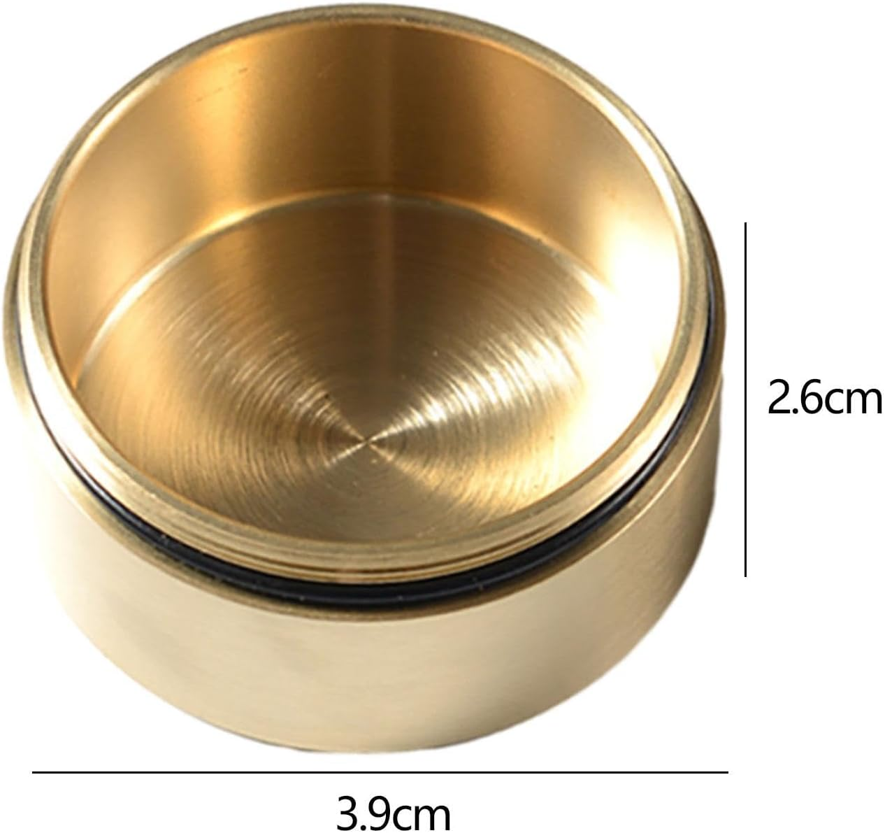 Colaxi Brass Pill Case Pocket Pill Container Multipurpose Portable Dustproof round Pill Box Sealed Container for Outdoor Working image number 6