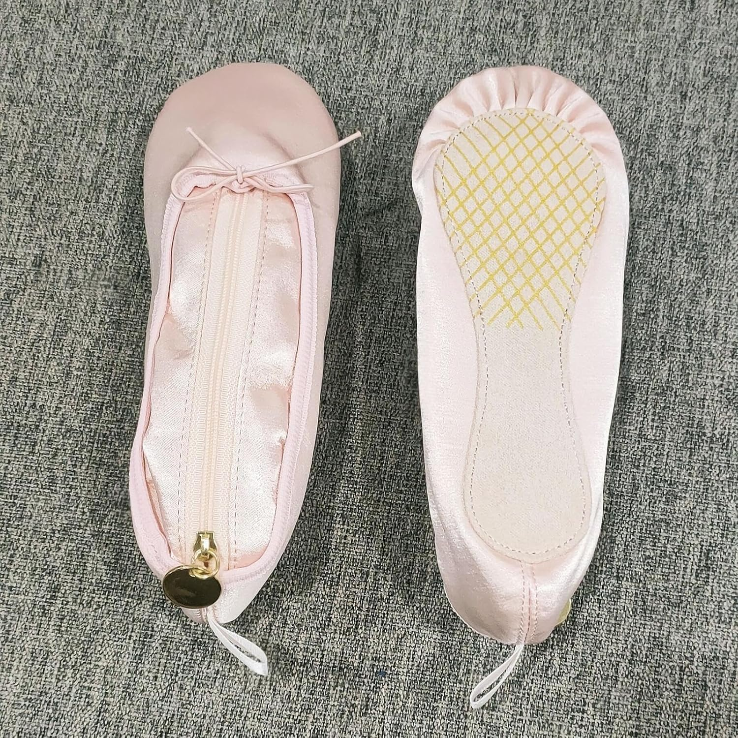 Ballet Shoes Bag,Travel Bag Case Ballet Bag for Dance Makeup - Zipper Secured Make up Bag, Portable Cosmetic Case Holds Cosmetic Toiletries Accessories image number 4