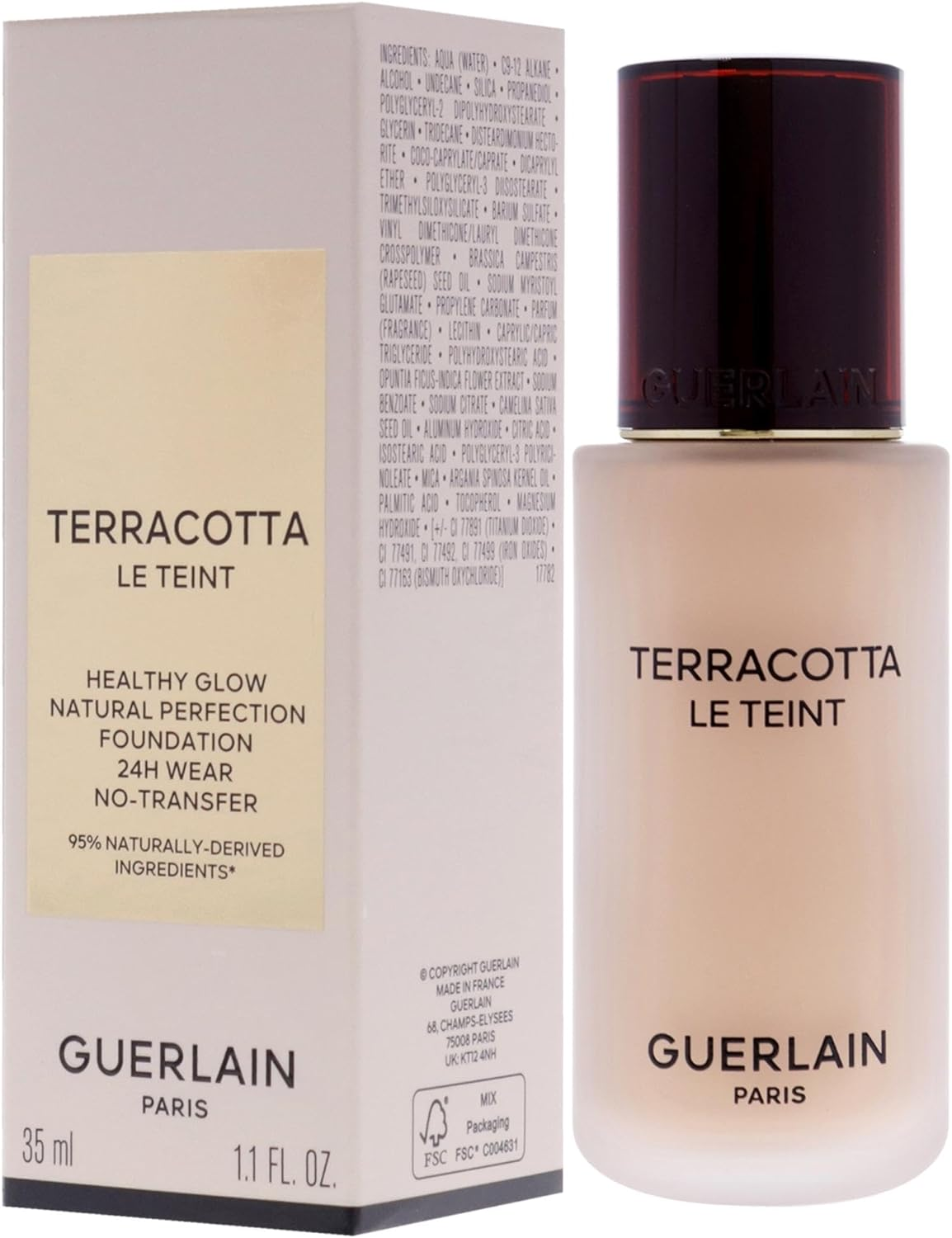 Terracotta Le Teint Foundation - 2N Neutral by Guerlain for Women - 1 Oz Foundation image number 1