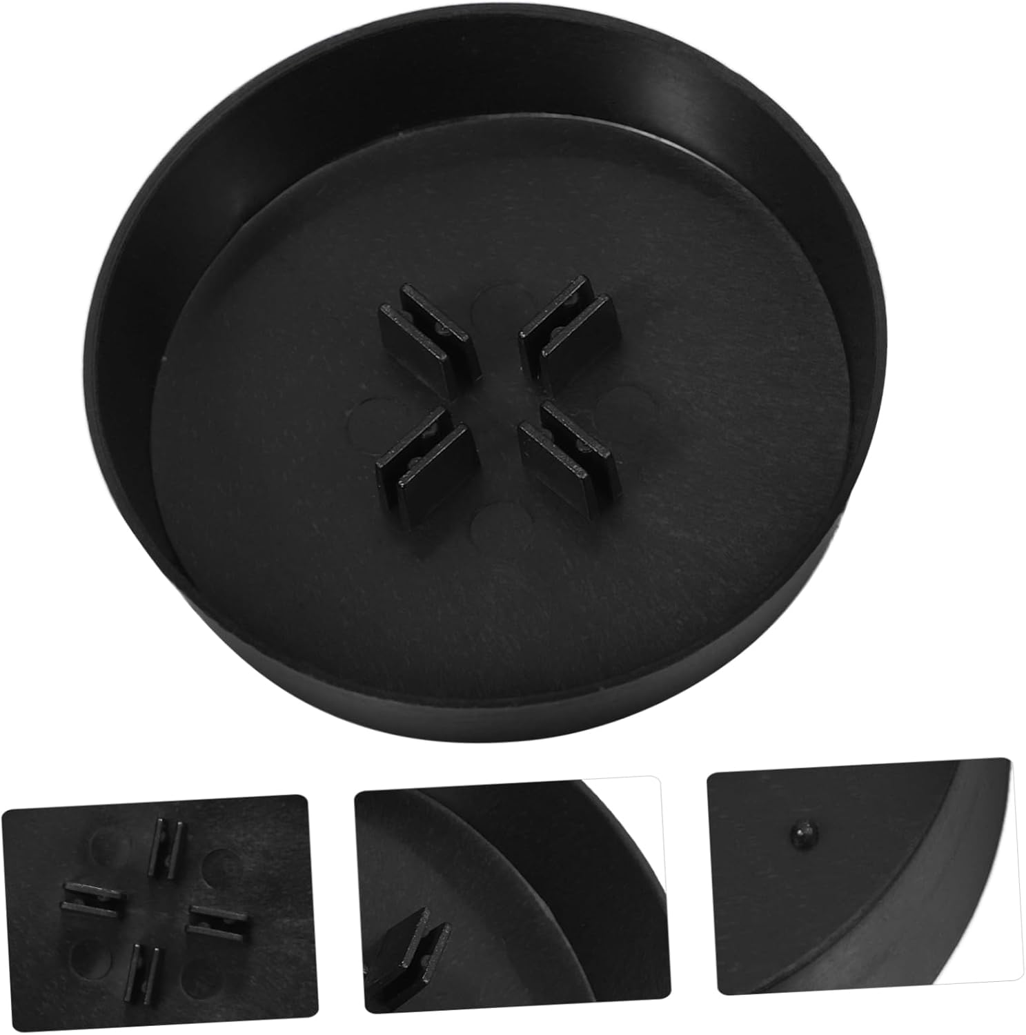 48Pcs Miniature Paper Christmas Tree Trays Mini Christmas Tree Disc Base for DIY Indoor Use image number 5