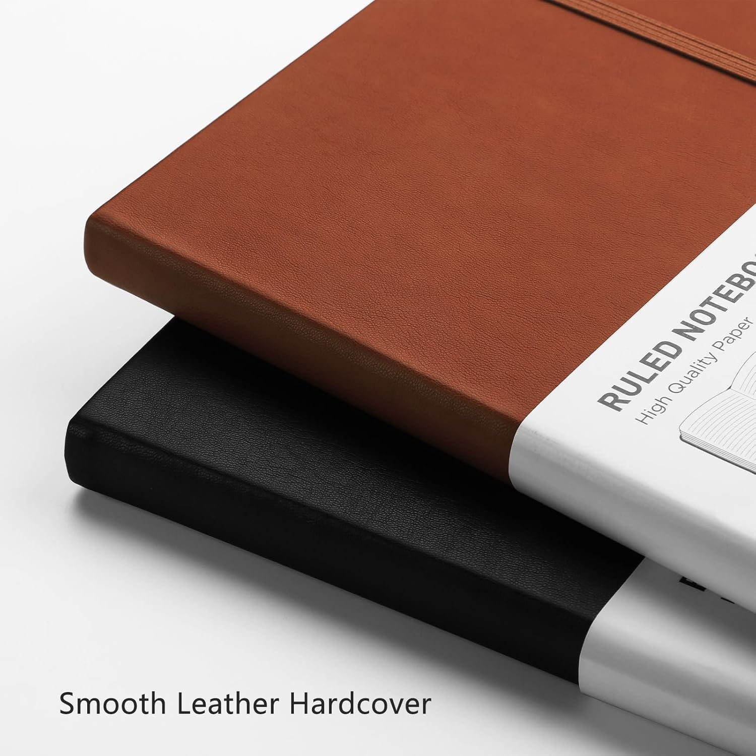 RETTACY College Ruled Notebook A5 - Leather Journal Writing Notebook with 192 Numbered Pages,Hardcover,100Gsm Thick Paper 5.75'' &times; 8.38'' image number 2