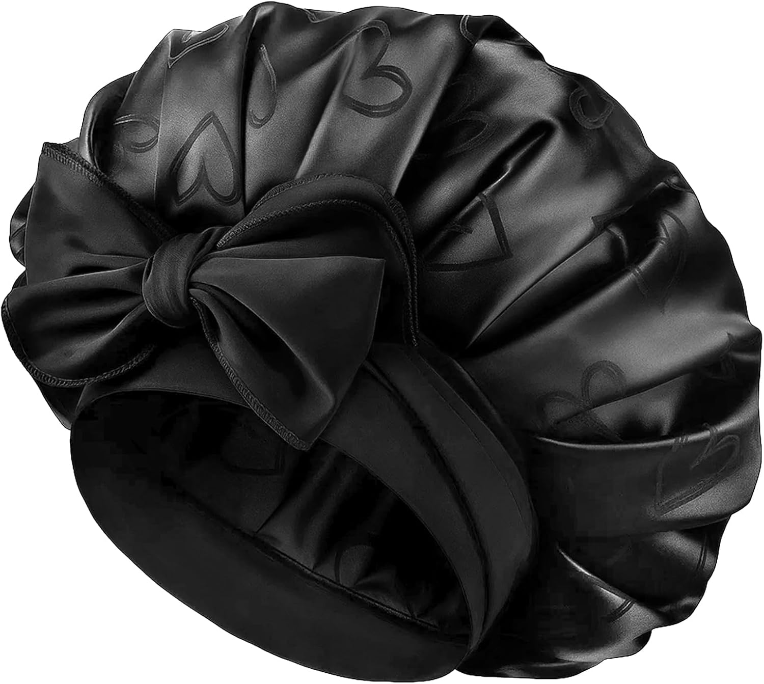 YANIBEST Silk Bonnet Satin Bonnet for Sleeping Women，Double Layer with Tie Band，Curly Hair Night Cap