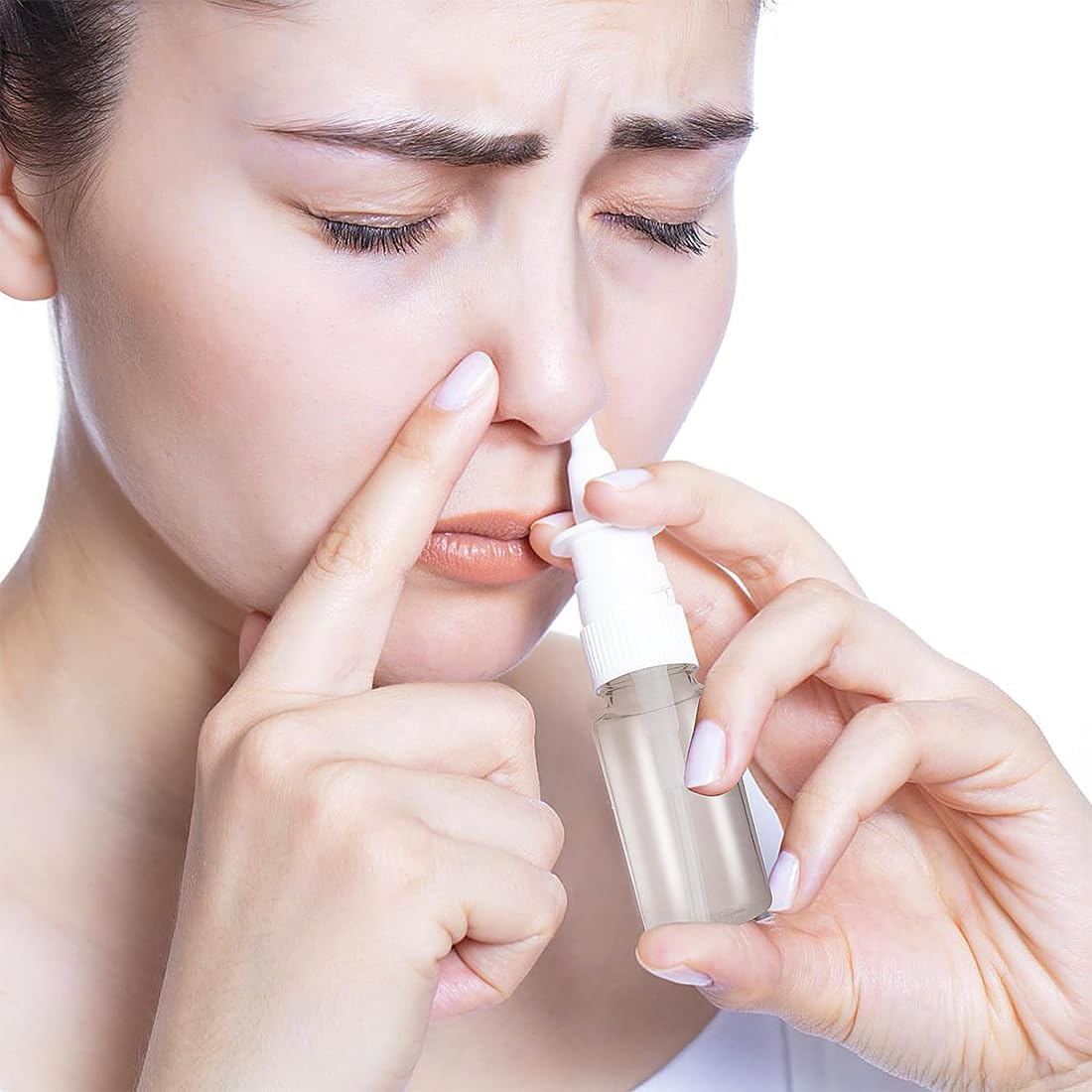 WKRTDY 6 Empty Nasal Spray Bottles for Refill with 2 Droppers Fine Spray Mist for Cosmetics, Perfume & Salt Water (10 Ml) - Practical Spray Bottles image number 5