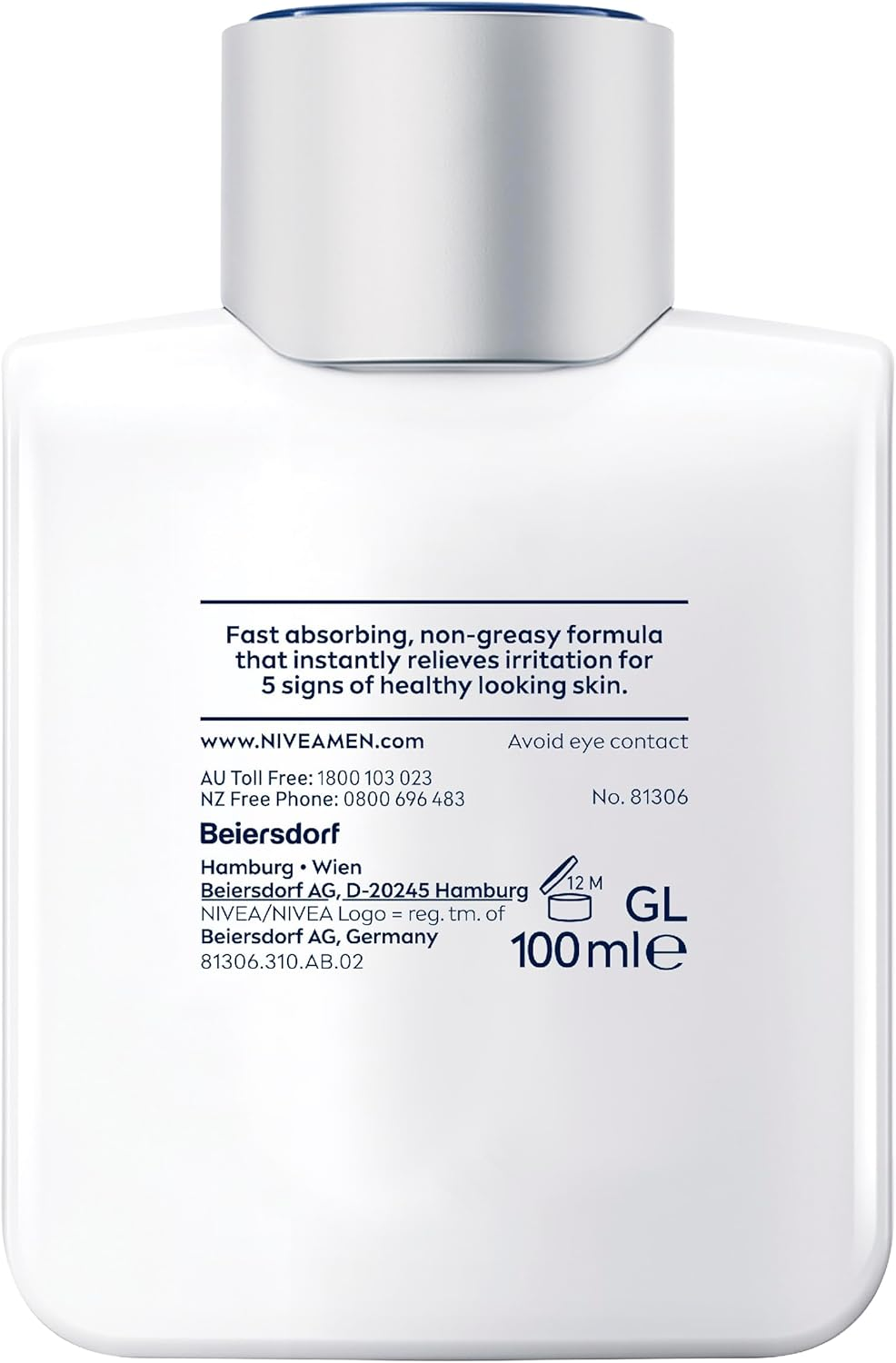 NIVEA MEN Sensitive after Shave Balm 100Ml | with Chamomile & Vitamin E | Relieves Redness & Irritation from Shaving | Provides 24-Hour Hydration | Fast Absorbing | after Shave for Sensitive Skin image number 6