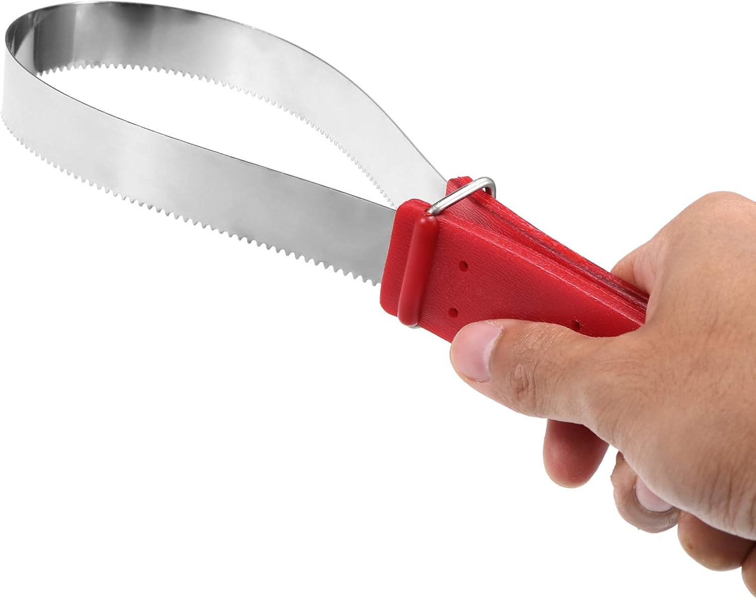 Yasao Stainless Steel Equine Sweat Scraper Horse Shedding Grooming Tool Horse Deshedding Cleaning Loop Tool Comfortable Grip image number 5