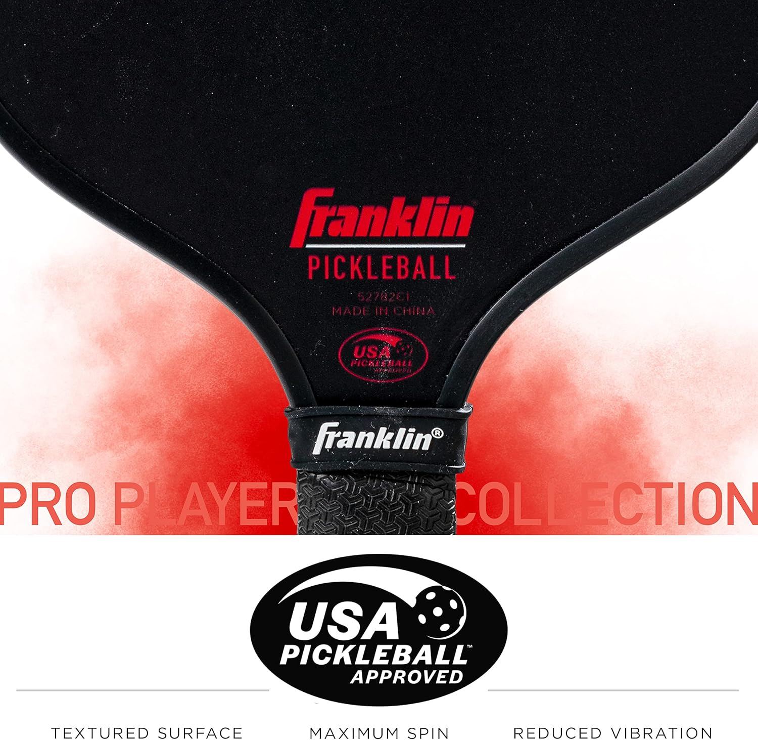 Franklin Sports Pro Pickleball Paddle - Aspen Kern Pro Tournament Pickleball Paddle - USA Pickleball (USAPA) Approved Carbon Fiber Pickleball Racket image number 2