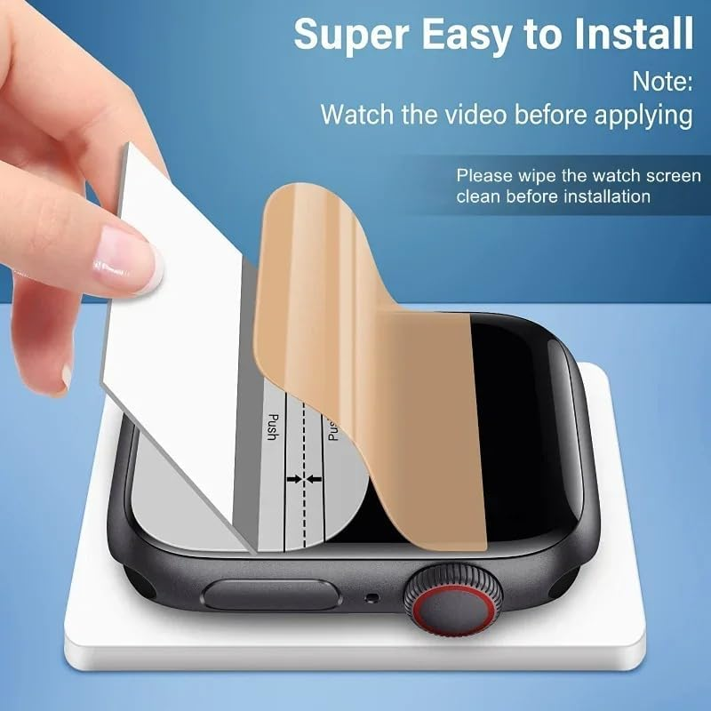 Generisch Screen Protector for Apple Watch Ultra 3 - Set of 2 TPU Hydrogel, Ultra Clear, Scratch-Resistant, Anti-Fingerprint, Self-Healing & Bubble-Free - Perfect Screen Protector, No Glass image number 2