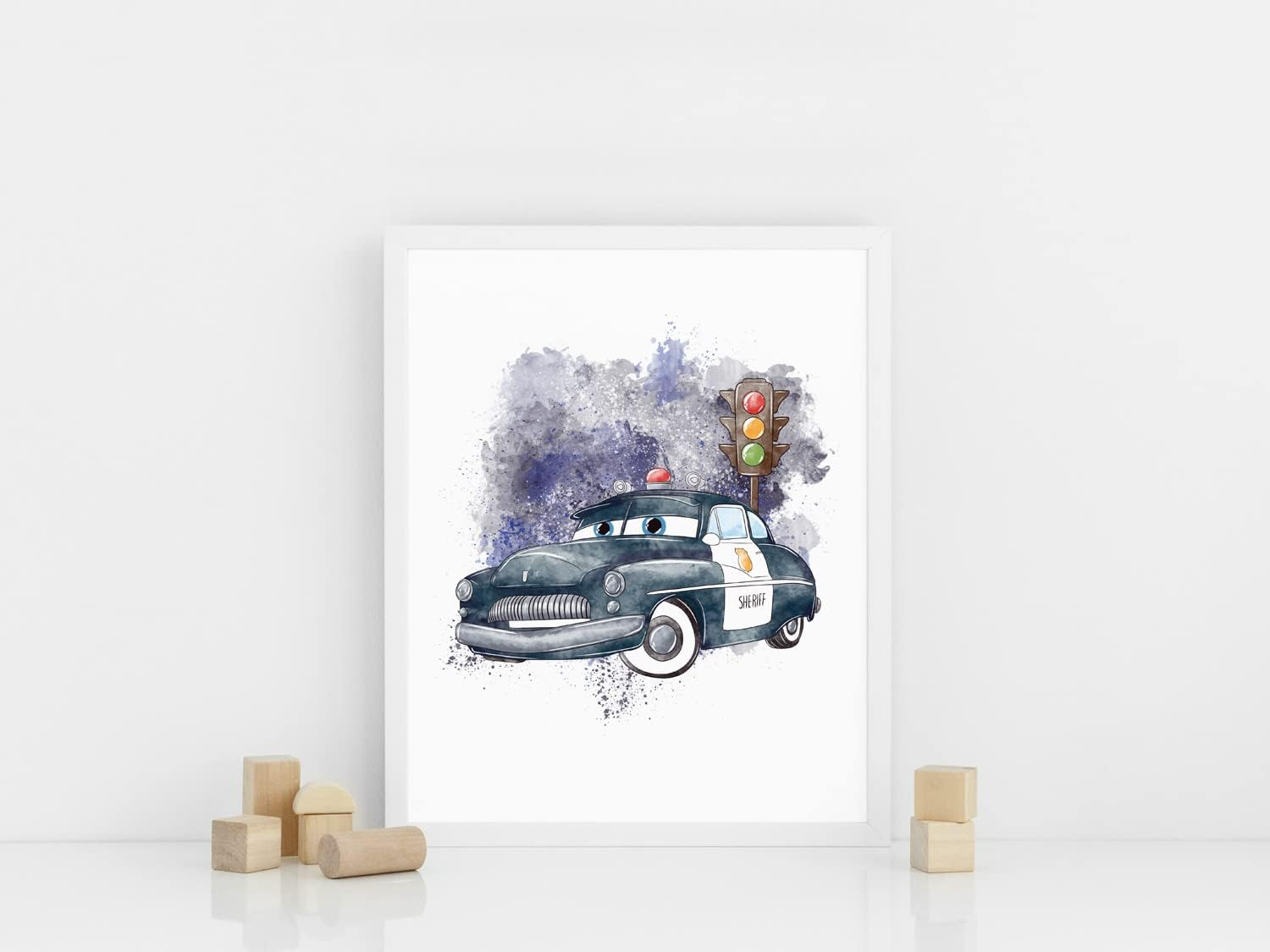 Nistio&reg; Cars Movie Poster Prints, Cars Movie Poster Wall Art Decor, Lightning Mcqueen, Set of 6, 8X10 Inches (Unframed) image number 1