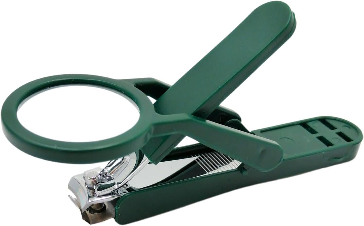 Amaezorx 2 Pcs Magnifying Glass Nail Clippers for Seniors & Elderly - 3X Magnifier Nail Cutter with Comfort Grip, Easy-To-Use Nail Clipper for Thick Nails & Low Vision