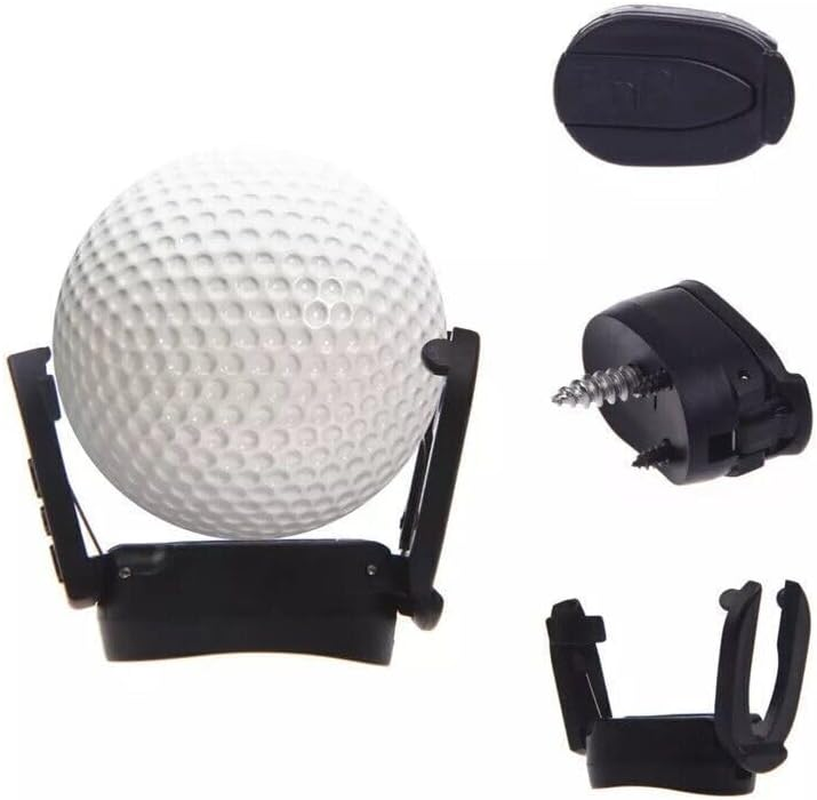 AIMALL U Golf Ball Pick up Tool Retriever Putt Retriever Back Saver for Putter Grip, Foldable, Durable Plastic, Black image number 3