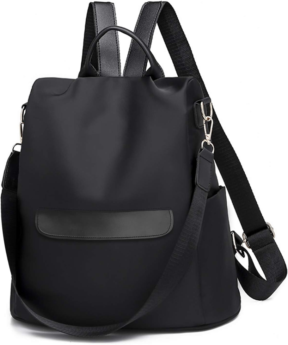 Fmeida Anti-Theft Backpack for Women, Waterproof Nylon Daypack Shoulder Bag Ladies Rucksack Handbags Lightweight Travel Bag School Bags Fashion Casual Backpacks Purse for Girls