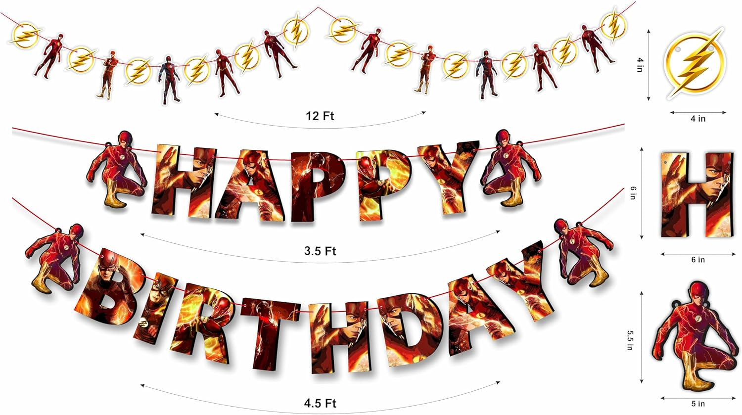 Flsh Theme Birthday Speed into Celebration with Party Supplies &ndash; Bold Red, Yellow, and Lightning Designs Perfect for Action-Packed Parties.