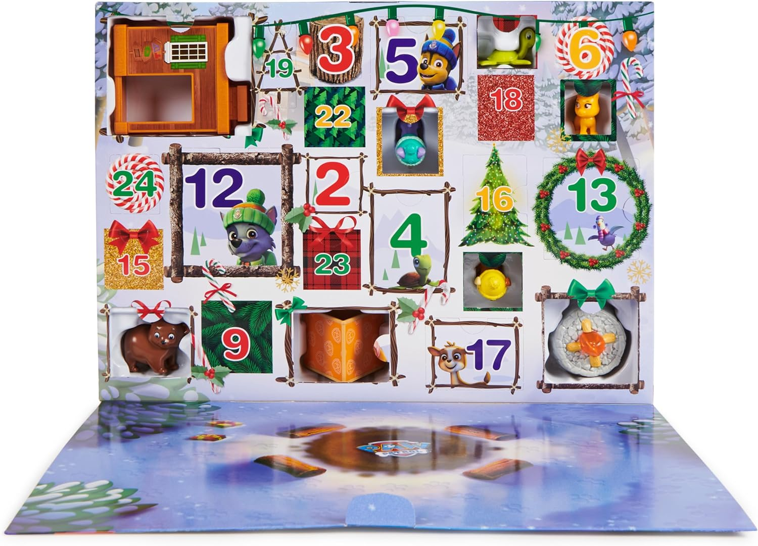 PAW Patrol Advent Calendar with 24 Surprise Toys - Figures, Accessories and Kids Toys for Ages 3 and Up! image number 1