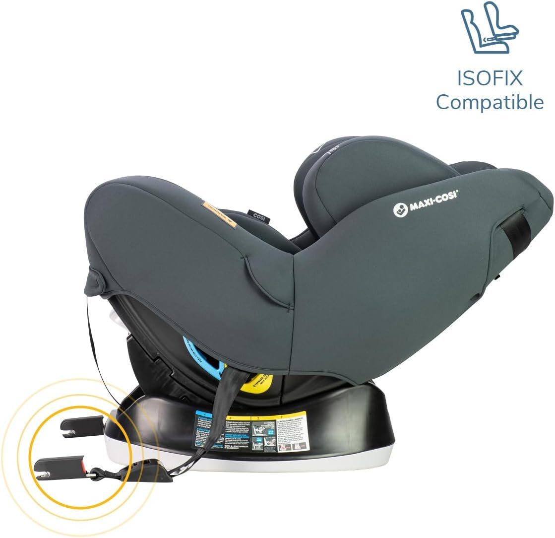 Maxi-Cosi Nova LX Convertible Car Seat -Stone- Newborn to 4 Years, Extended Rearward Facing to 30 Months, Air Protect Technology, Wicking Fabric, ISOFIX Compatible, Plush Newborn Insert image number 2