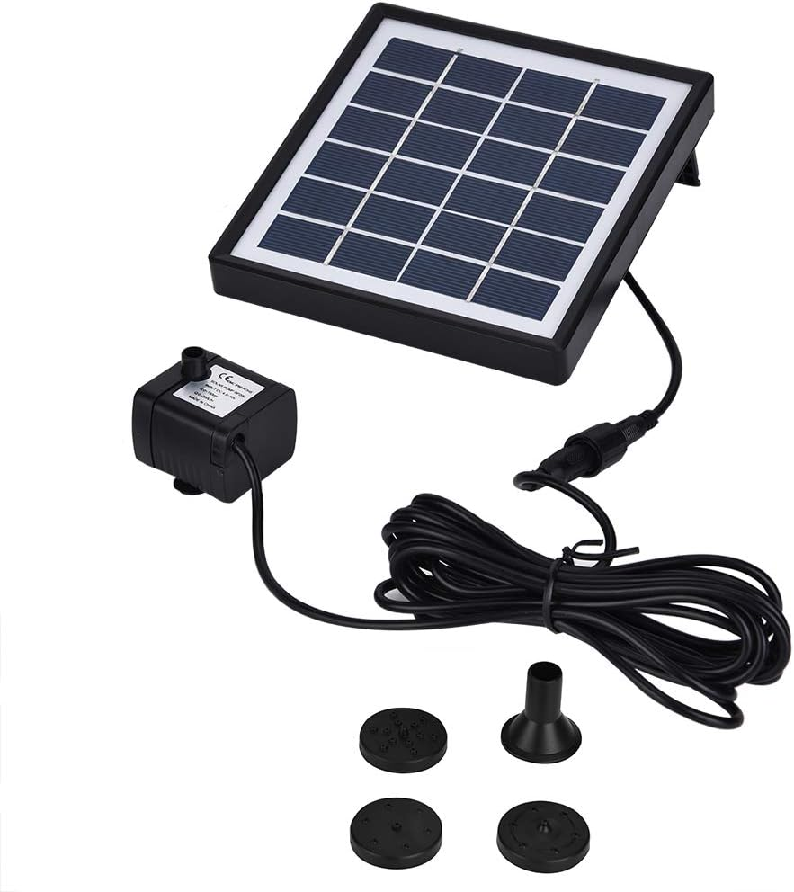1.5W Solar Fountain Miniature Brushless for Pond Pool Rockery Water Garden Aquarium Submersible Water Pumps with Solar Panel image number 4