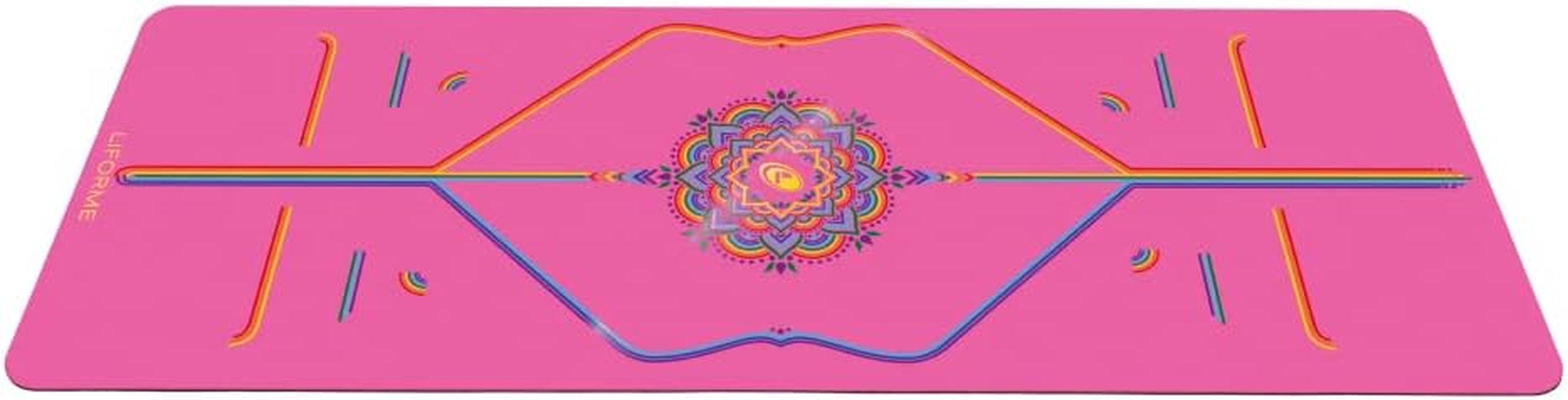 Liforme Printed Yoga Mat Collection - Free Yoga Bag Included - Patented Alignment System, Warrior-Like Grip, Non-Slip, Eco-Friendly, Biodegradable, Sweat-Resistant, Long, Wide and Thick for Comfort image number 5