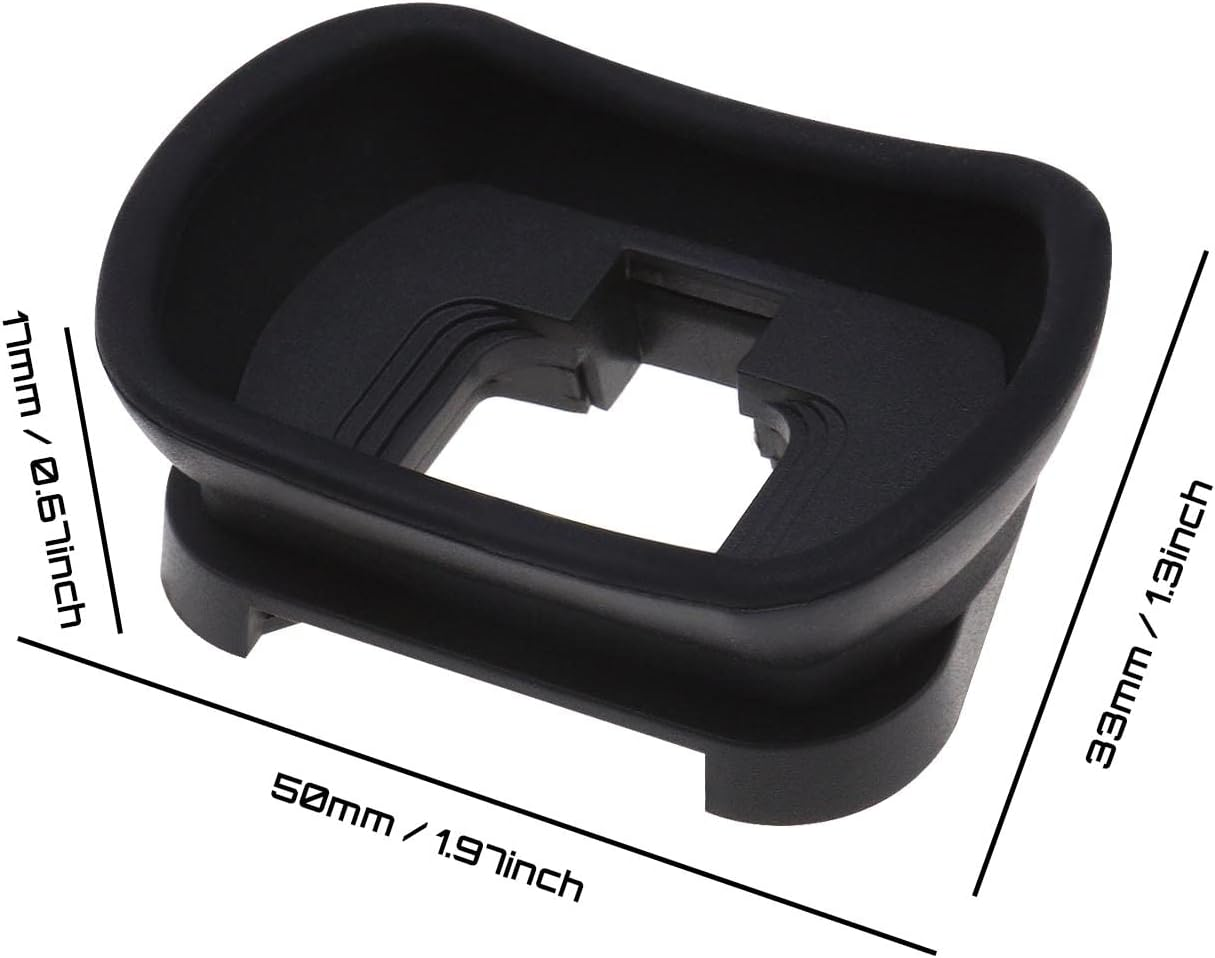 Ecsing 2PCS DK-29 Camera Eyecup Eyepiece Replacement Silicone Camera Viewfinder Protector Compatible with Nikon Z5 Z6 Z6II Z7 Z7II Black