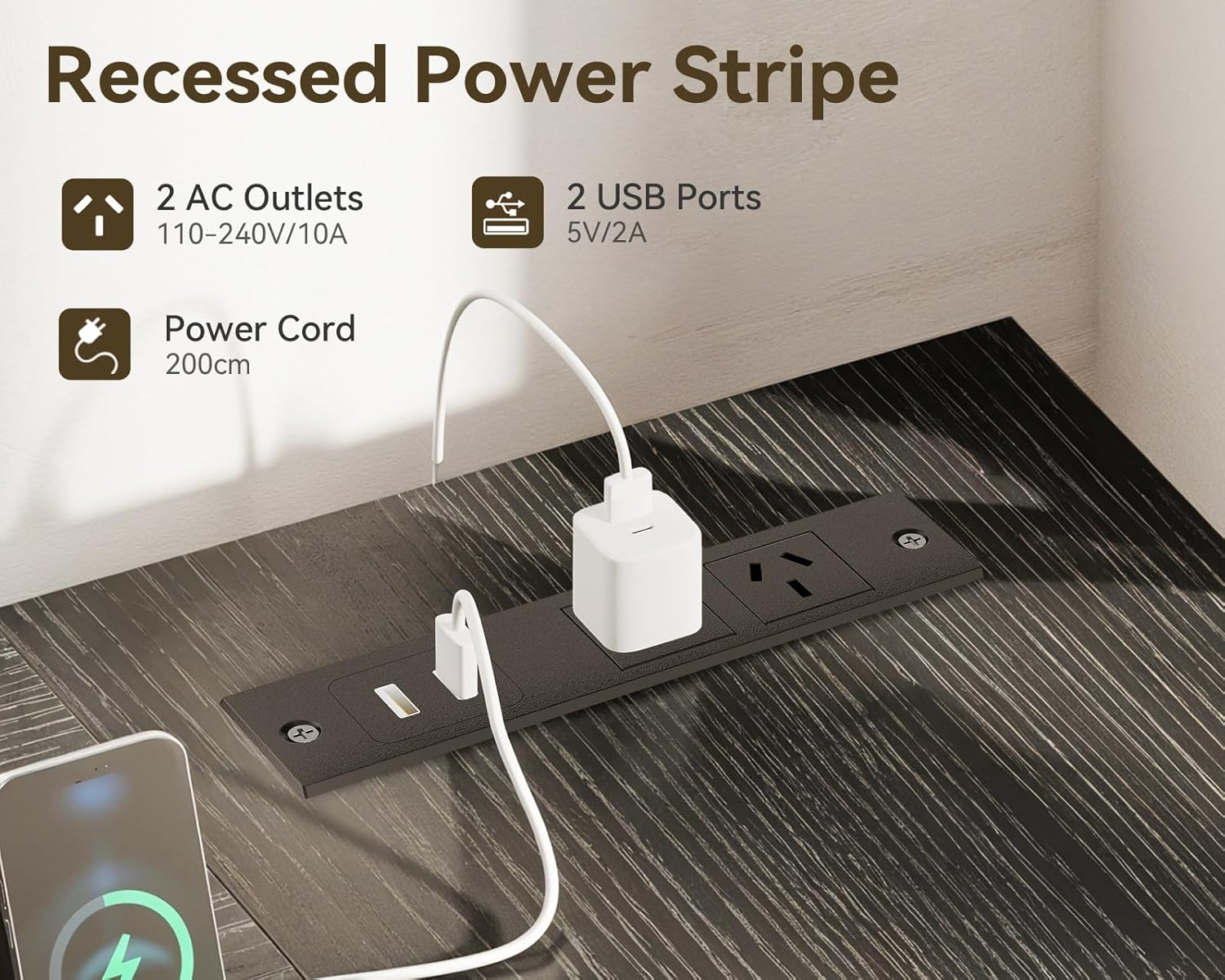 ODK 55Inch L Shaped Computer Desk with Power Outlet & Large File Drawer, Home Office Desk with Reversible Storage Shelves,Corner Desk for Home Office Bedroom Study Work,140 * 80 * 75.7Cm, Black