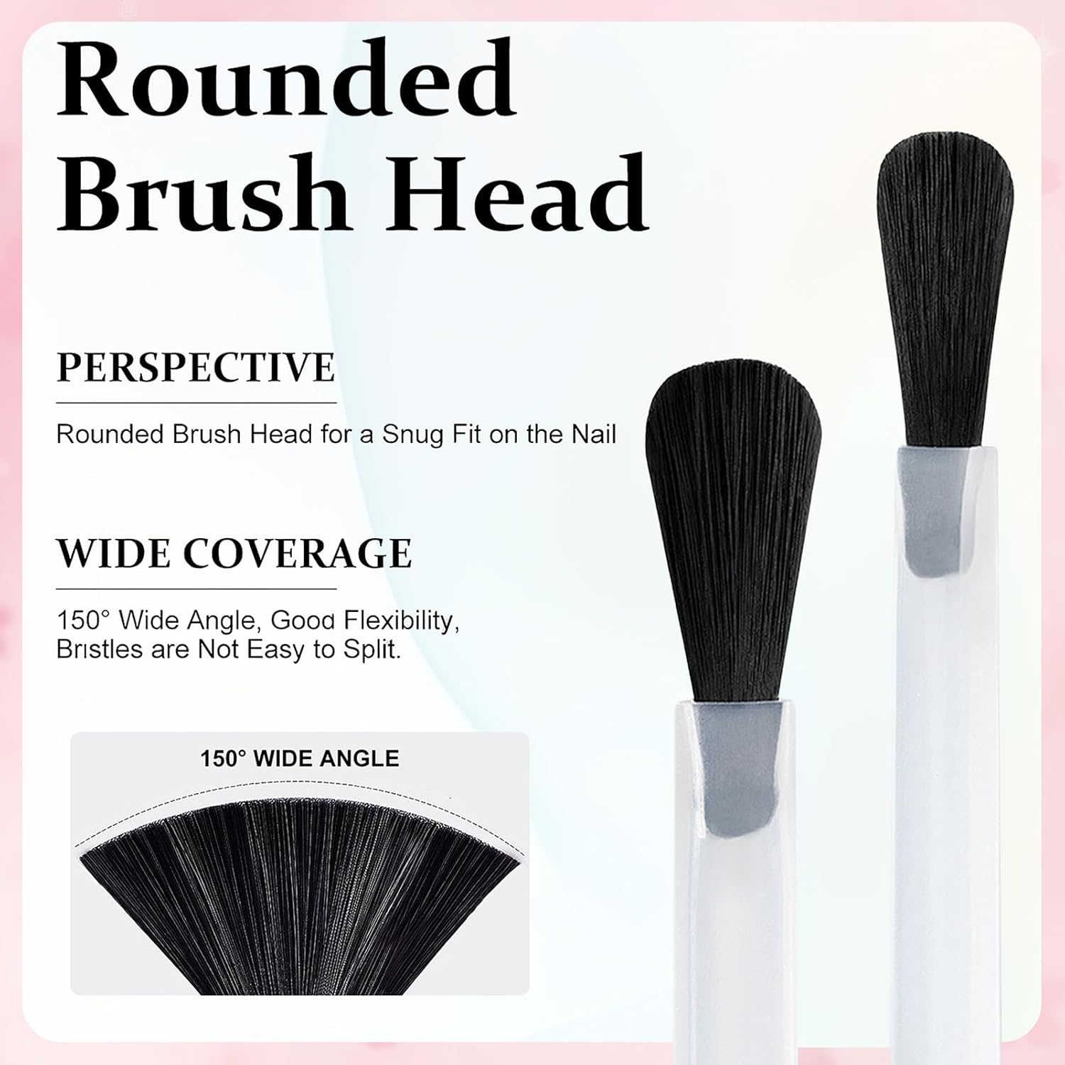 Black Nail Polish, 12 Ml Natural Glitter Babypink Quick-Dry Nail Polish, Quick Drying & Long-Lasting Plain Colour Coat, Regular Nail Polish for Women Girls DIY Nail Art (Black) image number 4