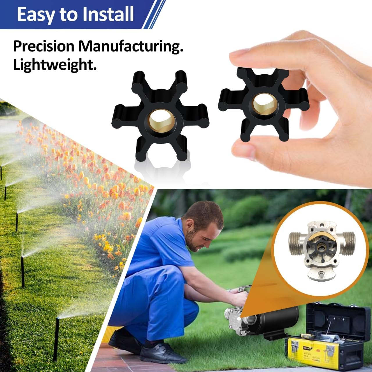 REPLACEMENTKITS.COM Brand Impeller for Utility Water Transfer Pumps (1) image number 3