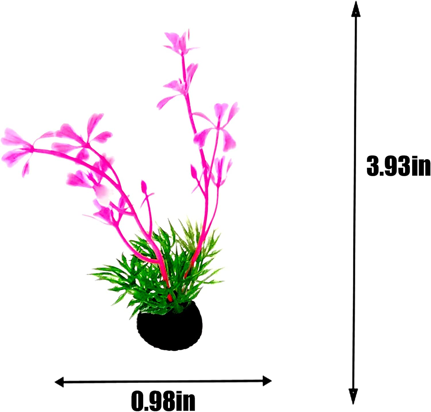 Small Artificial Aquatic Plants ，Plastic Aquariums Plants Decorations,Used for Household and Office Aquarium Simulation Plastic Hydroponic Plants（9 Pack）