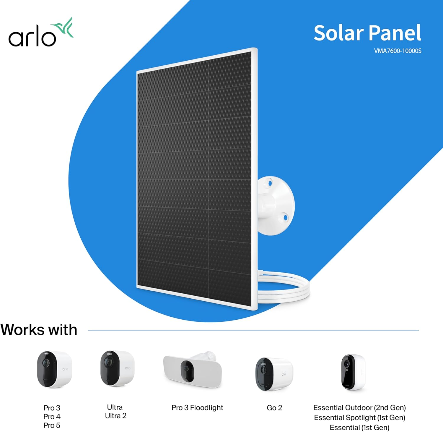 Arlo Solar Panel Charger, VMA7600-10000S by Arlo Technologies, Inc. image number 6