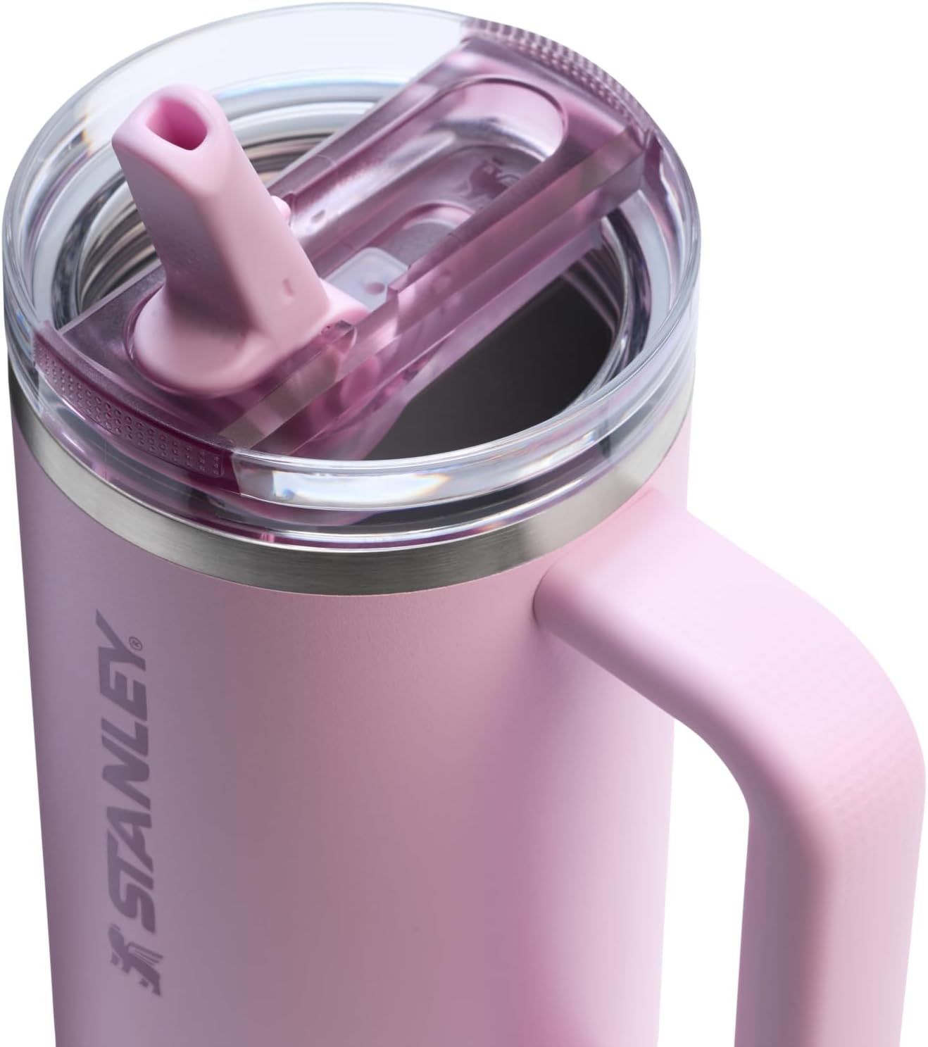 Stanley Quencher Protour Flip Straw Tumbler with Leakproof Lid 30 Oz | Built-In Straw and Handle | Cup Holder Compatible for Travel | Insulated Stainless Steel Cup | Bpa-Free | Cherry Blossom image number 1