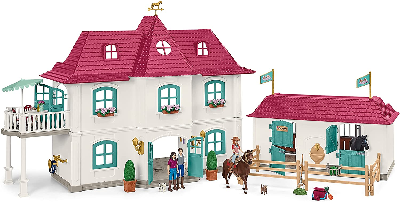 Horse Club Playset - Lakeside Country House and Stable image number 5