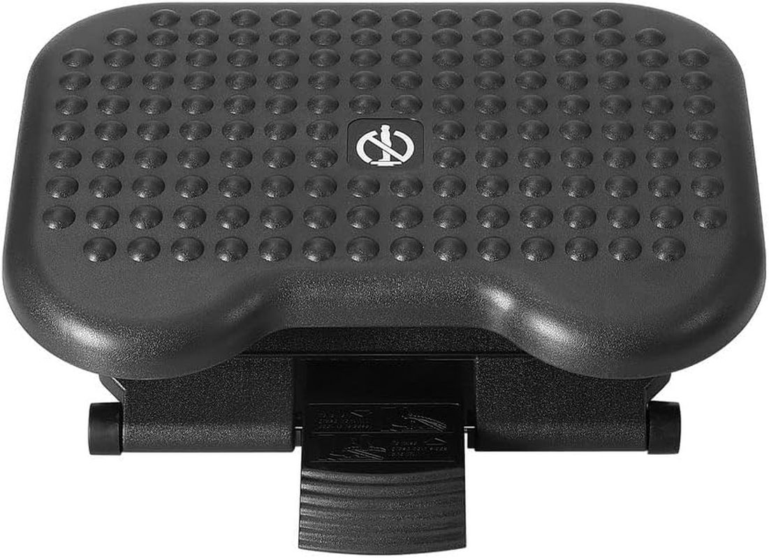 Artiss Foot Rest Stool Office under Desk Angle Adjustable Footrest Massage Black