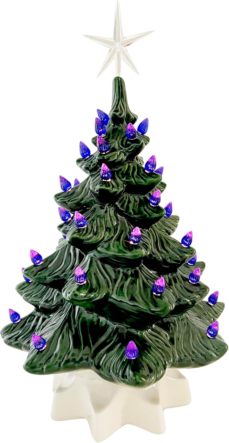 National Artcraft Medium Twist-Style Ceramic Christmas Tree Lights - Blue (144 Pcs) image number 2