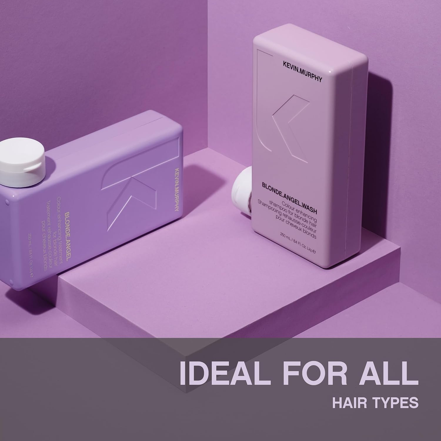 KEVIN.MURPHY BLONDE.ANGEL.WASH - Blonde Shampoo - Purple Shampoo for Blonde & Grey Hair - Colour Enhancement Hair Care - Colour Safe - Paraben & Sulphate Free - 1000 Ml / 33.8 Fl Oz