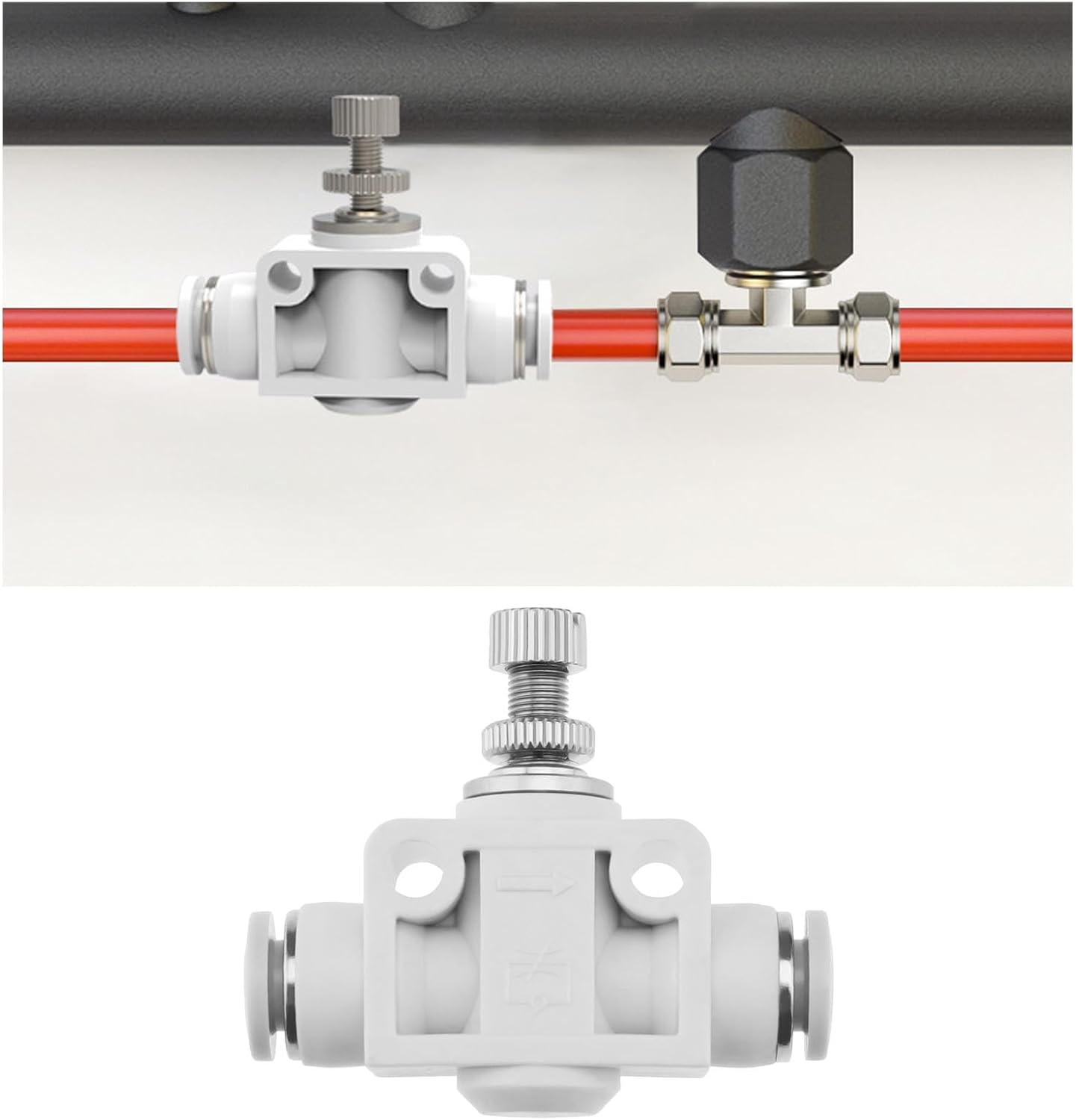 Emagtech 2PCS Aquarium CO2 Generator Regulating Valve 6Mm Adjustable Carbon Dioxide Regulator Air Flow Control Valve Aquarium Water Grass Supplies image number 6