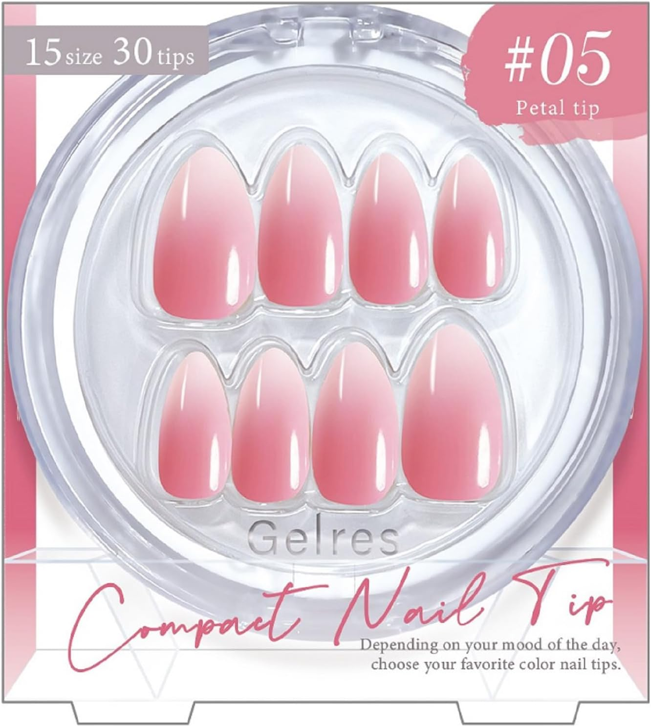 ST Geris Compact Nail Tip GCN 1301 Ecrubert (Pack of 30) - 02 French Chic image number 1